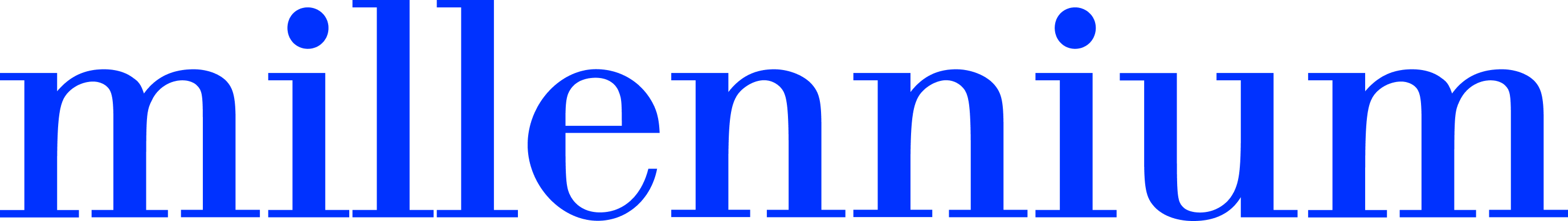 Millennium logo.